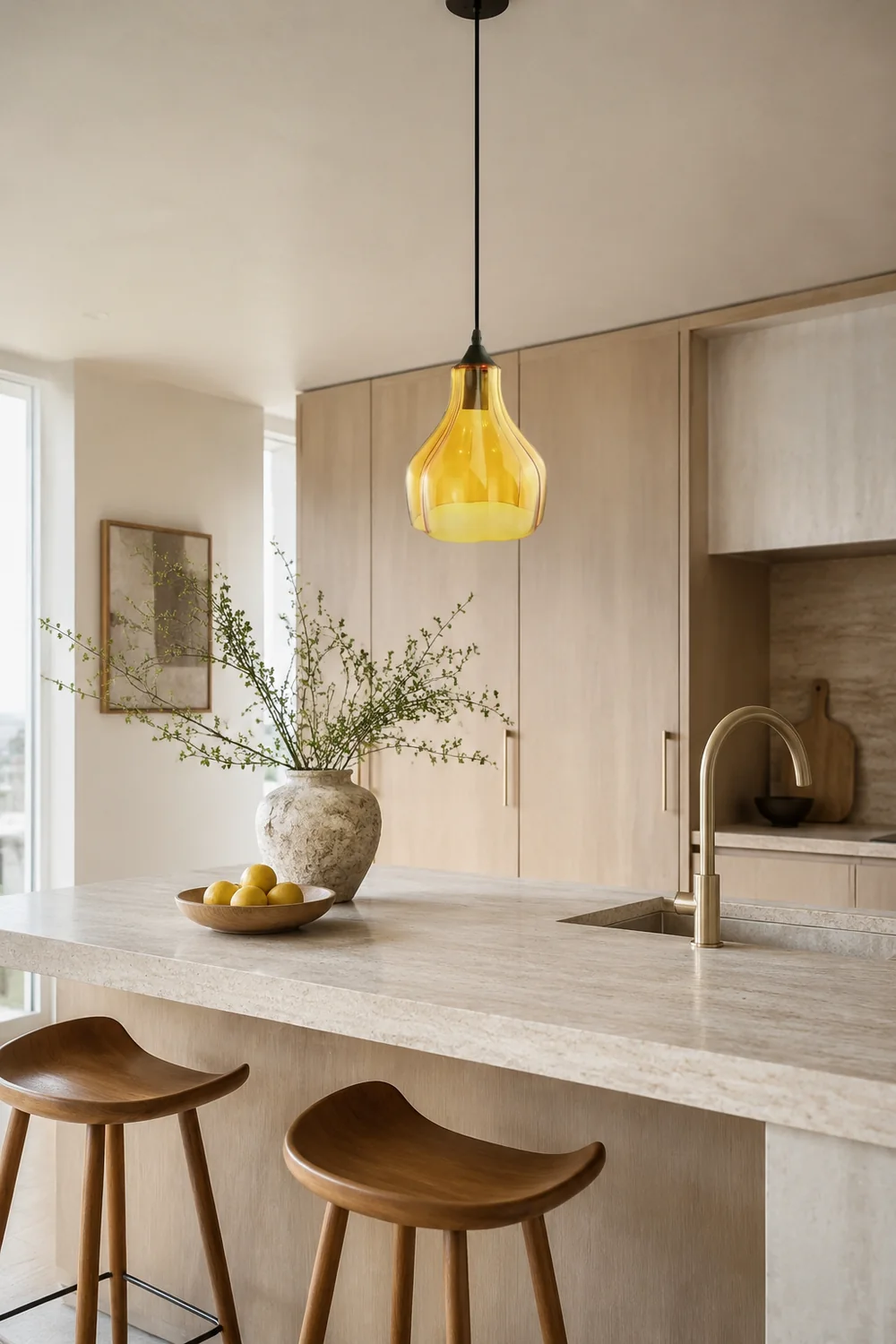 Morandi Modern Pendelleuchte, 3 Farben, 20CM Lang - Lumpaz