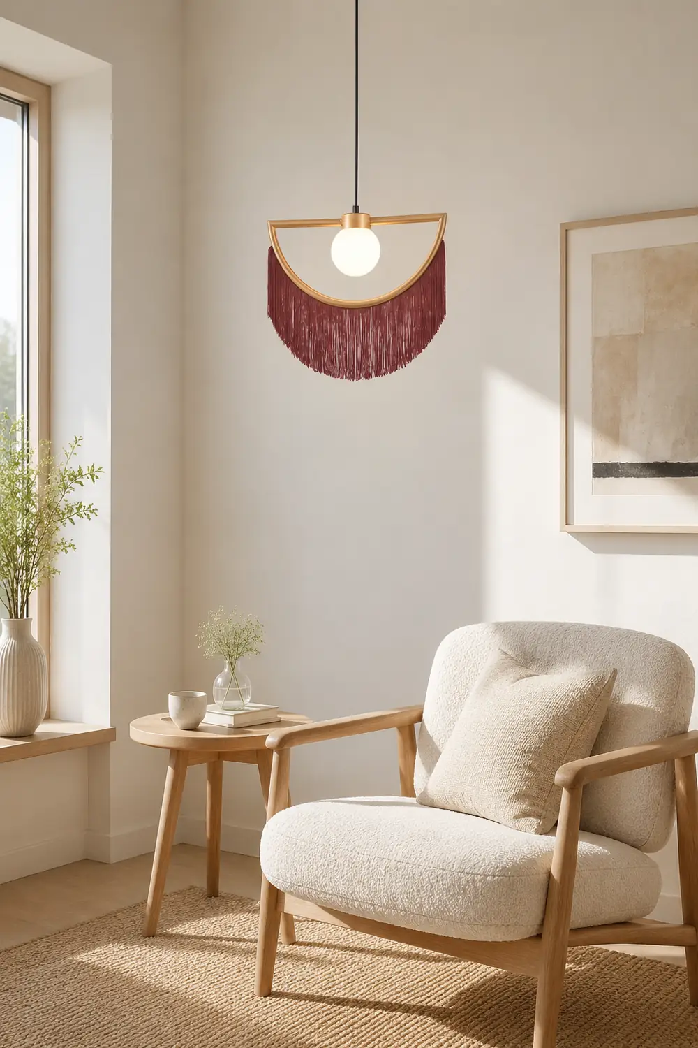 Minori Halbrund Pendelleuchte, 4 Farben, 38/60CM Lang - Lumpaz