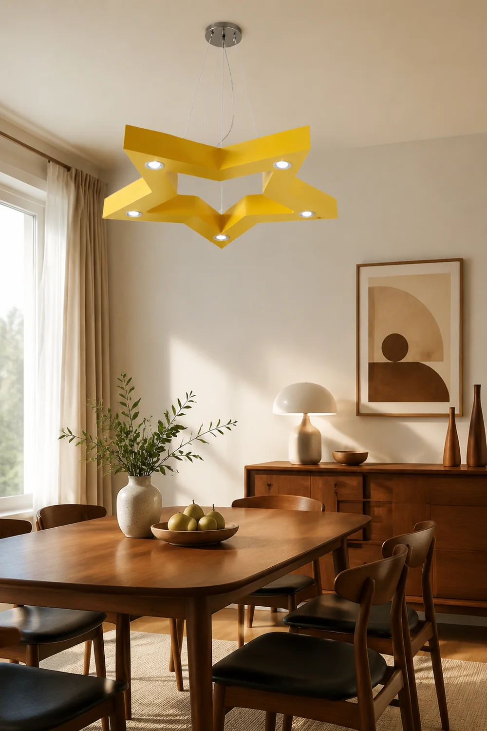Minori Pendelleuchte Sterndesign, 4 Farben, 60CM Lang - Lumpaz