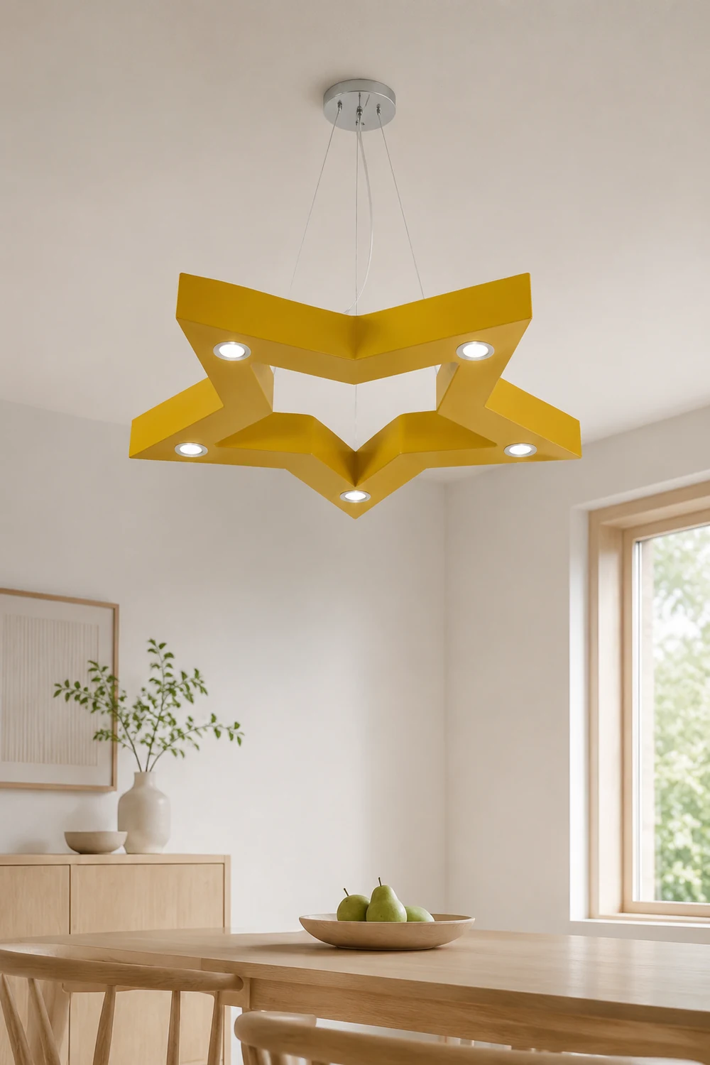 Minori Pendelleuchte Sterndesign, 4 Farben, 60CM Lang - Lumpaz