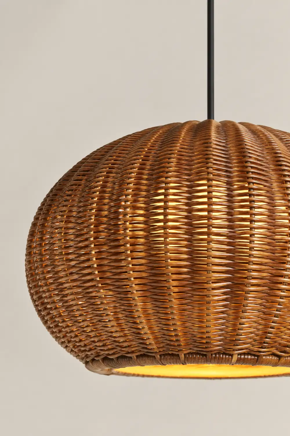 Ritta Außenpendelleuchte, Metall & Rattan, 2 Farben, ∅40/60CM - Lumpaz