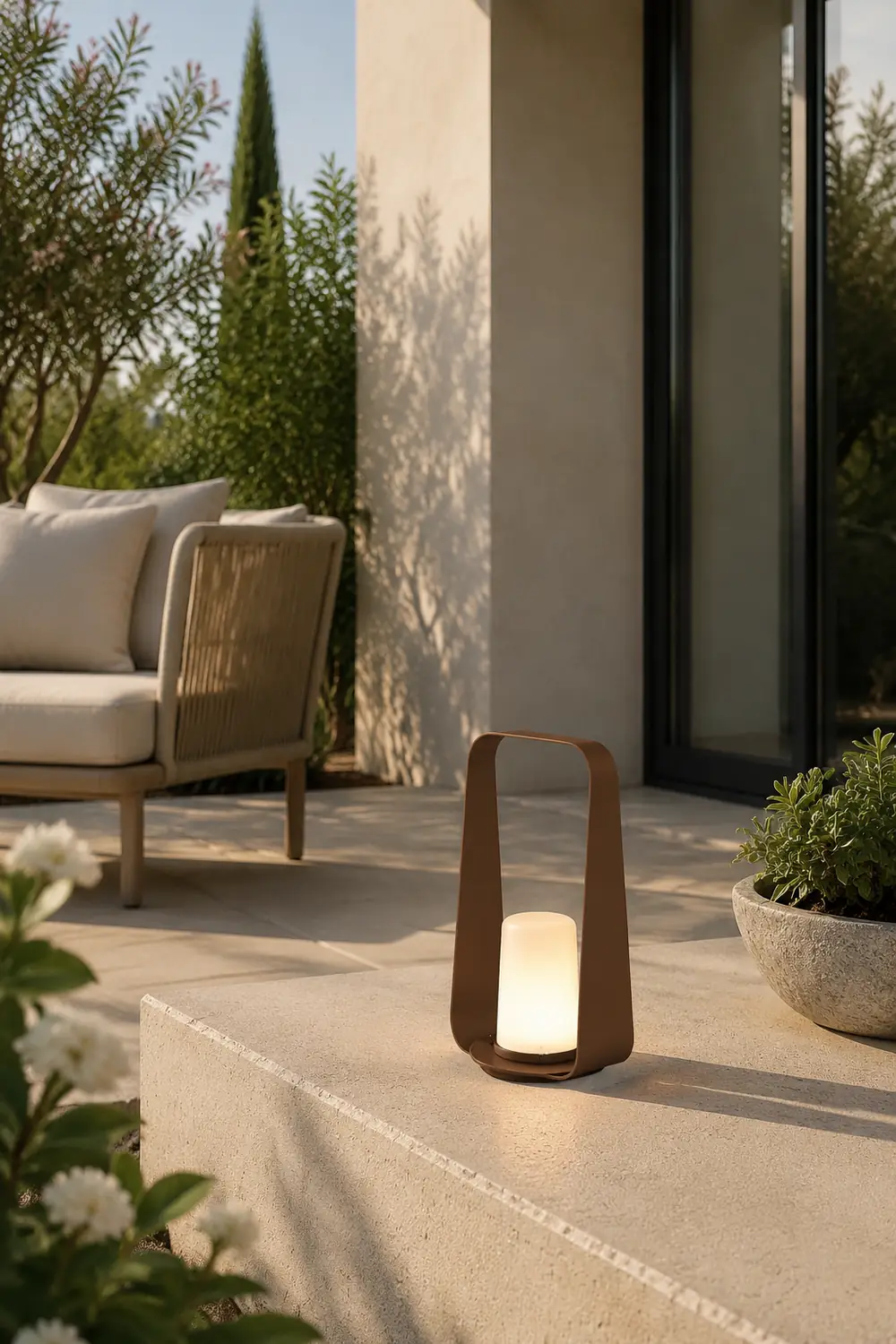 Orr Minimalistisch Wiederaufladbar Außenleuchte Kerzenform , 18CM Lang - Lumpaz