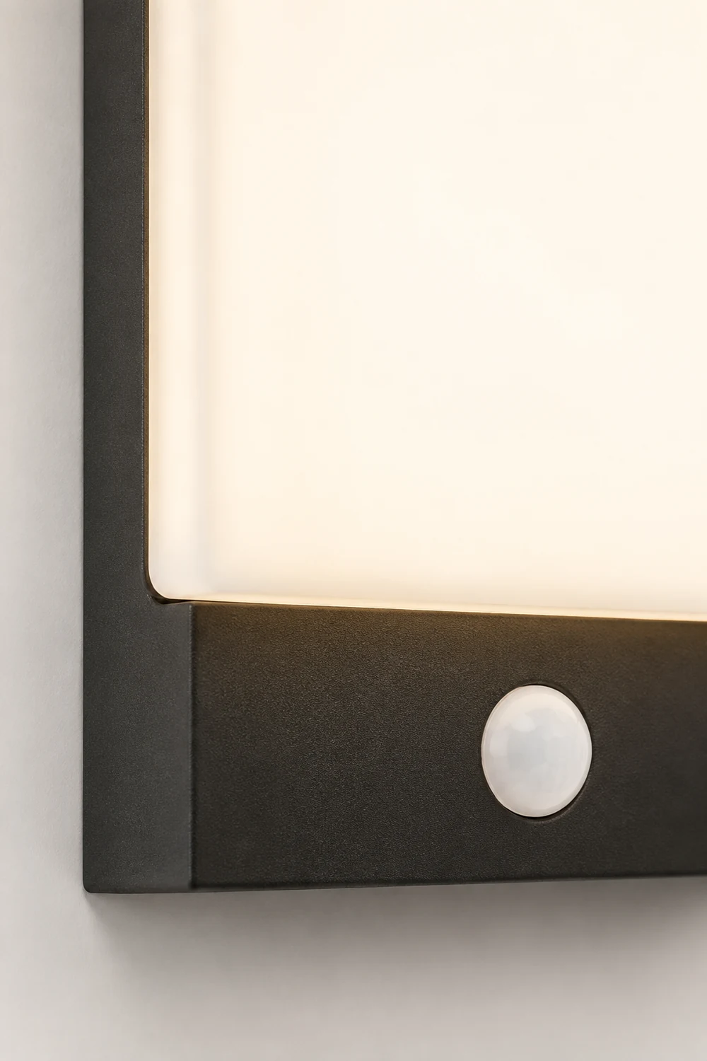 Orr Außenwandleuchte Schwarz & Weiß, Sensor, 20CM Lang - Lumpaz