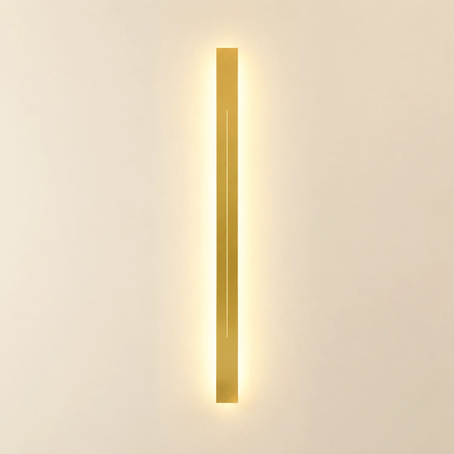 Edge Innenwandleuchte, Schwarz & Gold, 60/80/100/120/150/180/200CM Lang - Lumpaz