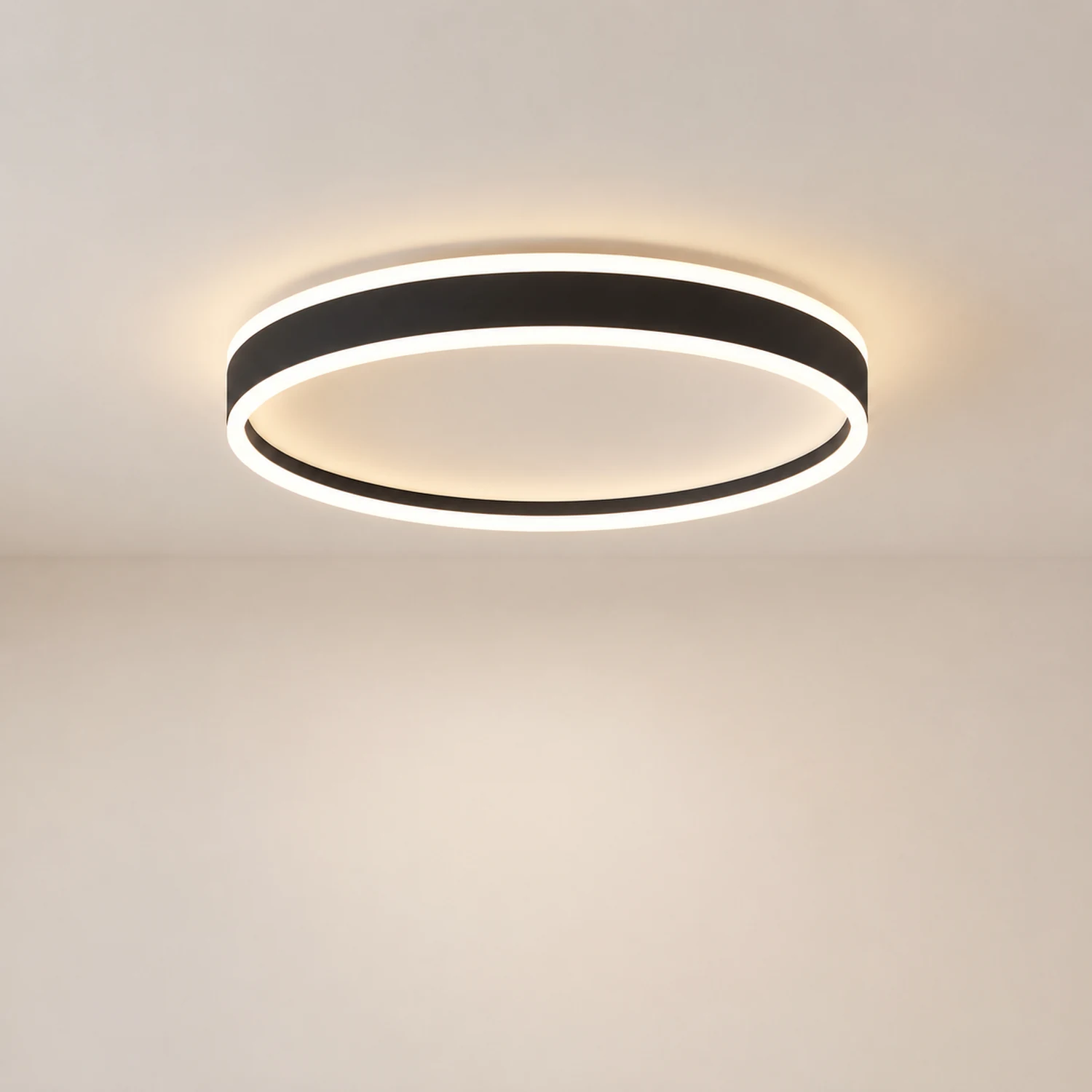 Quinn Deckenleuchte Ring, Minimalistisch, 2 Farben, ∅40CM/50CM - Lumpaz