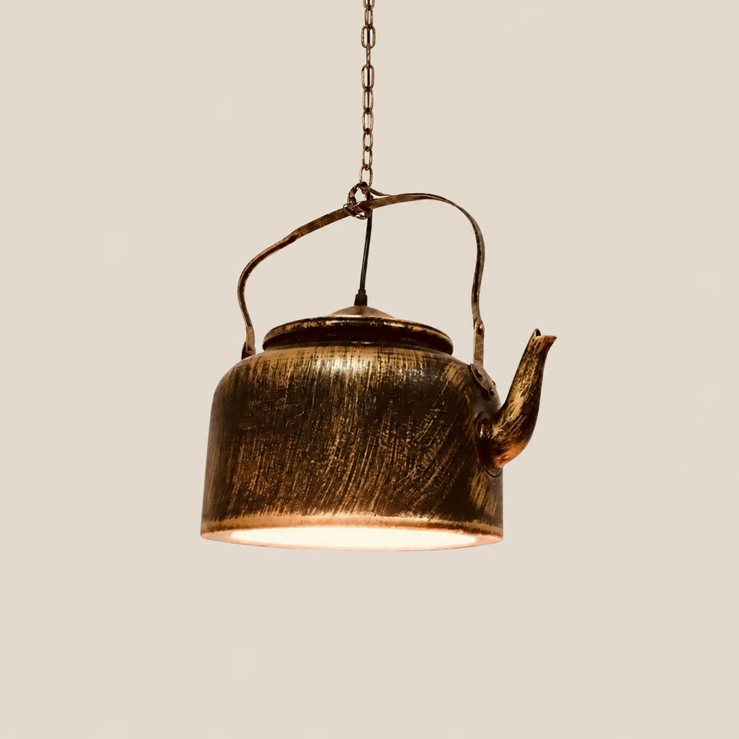Alessio Vintage Pendelleuchte Kannendesign, 3 Farben, 28CM Lang - Lumpaz