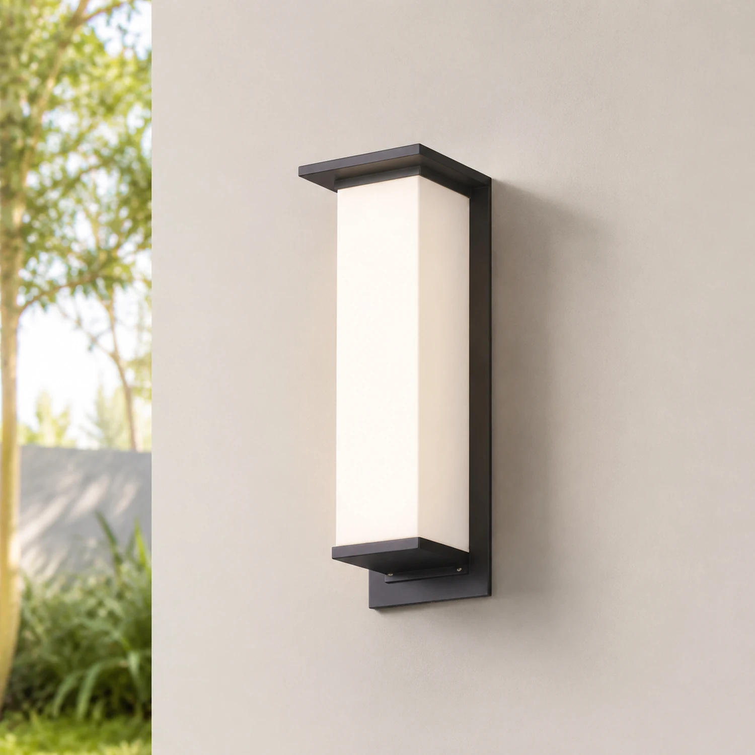 Orr Rechteck Außenwandleuchte Solar, 18CM/35CM/51CM/68CM/80CM/120CM Lang - Lumpaz