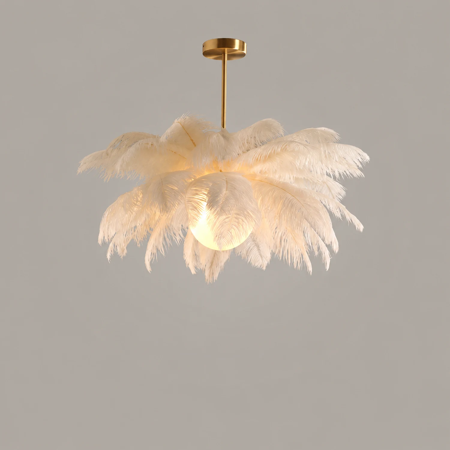 O'Moore  Kronleuchter Straußenfeder Vögel, 2 Stile, ∅56CM/60CM/65CM - Lumpaz