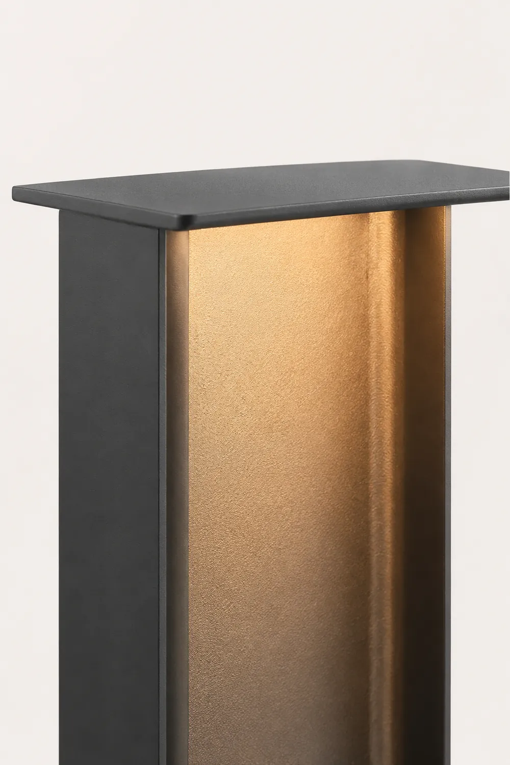 Orr Modern Außen-Pollerleuchte Grau Solar, 32CM/72CM Lang - Lumpaz