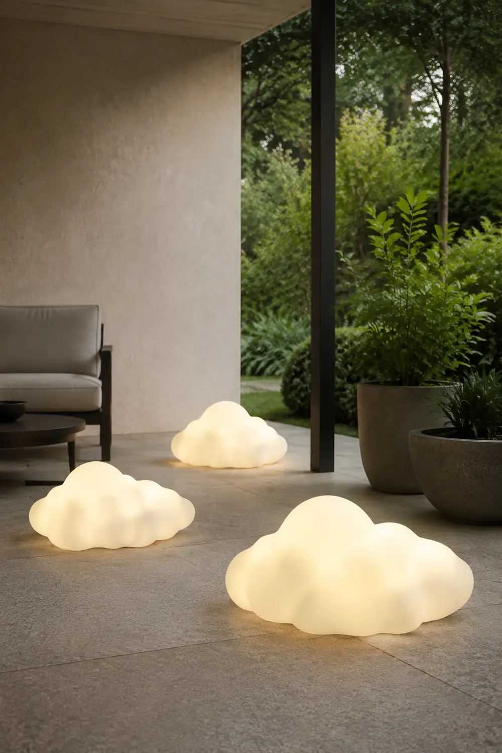 Minori Außenleuchte Wolke, Wiederaufladbar, 30CM/55CM/60CM/90CM/120CM/180CM Lang - Lumpaz