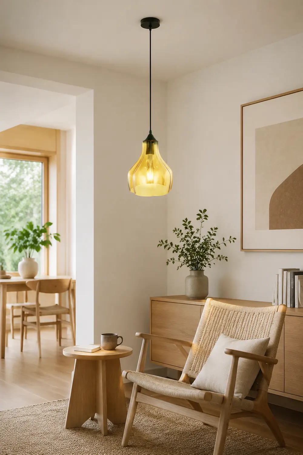 Morandi Modern Pendelleuchte, 3 Farben, 20CM Lang - Lumpaz