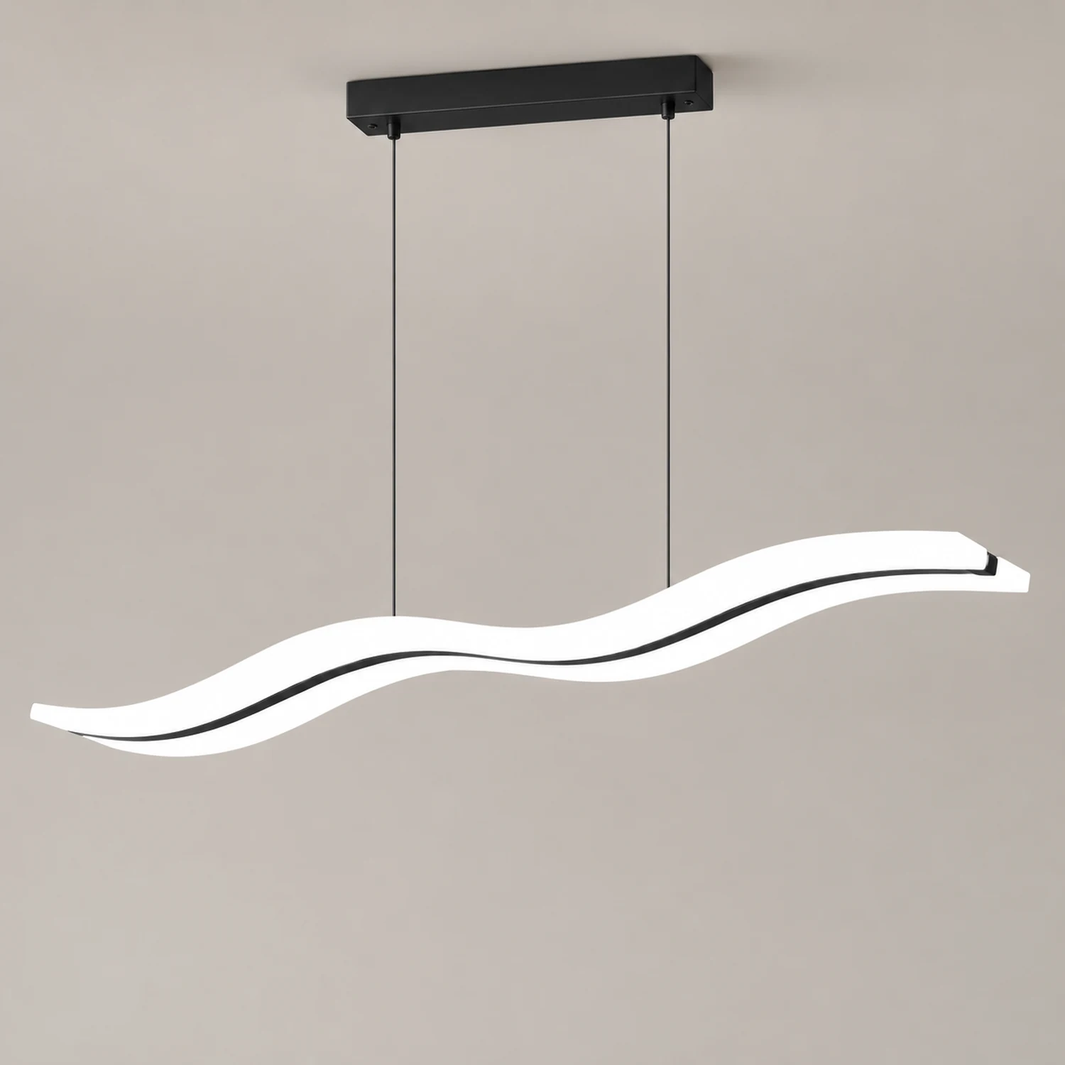 Pendelleuchte Wellenförmig, 98CM Lang - Lumpaz