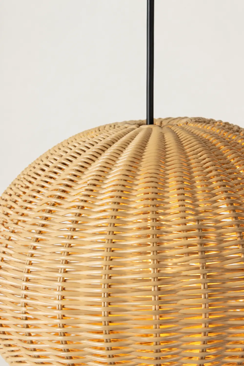 Ritta Außenpendelleuchte, Metall & Rattan, 2 Farben, ∅40/60CM - Lumpaz