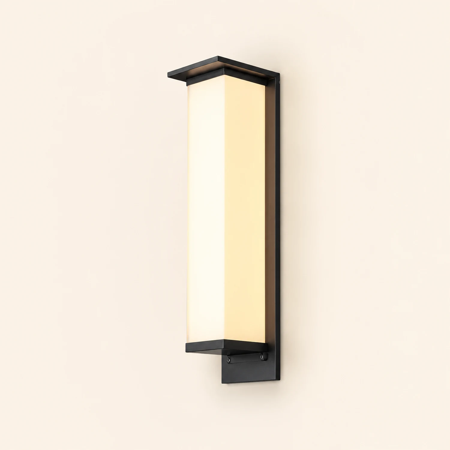 Orr Rechteck Außenwandleuchte Solar, 18CM/35CM/51CM/68CM/80CM/120CM Lang - Lumpaz