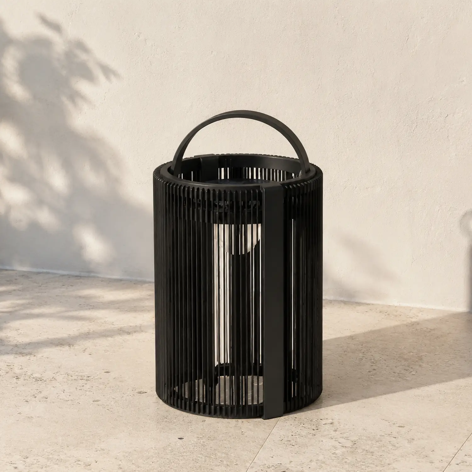 Orr Außenwandleuchte Schwarz, Solar, Höhe 26/40CM - Lumpaz