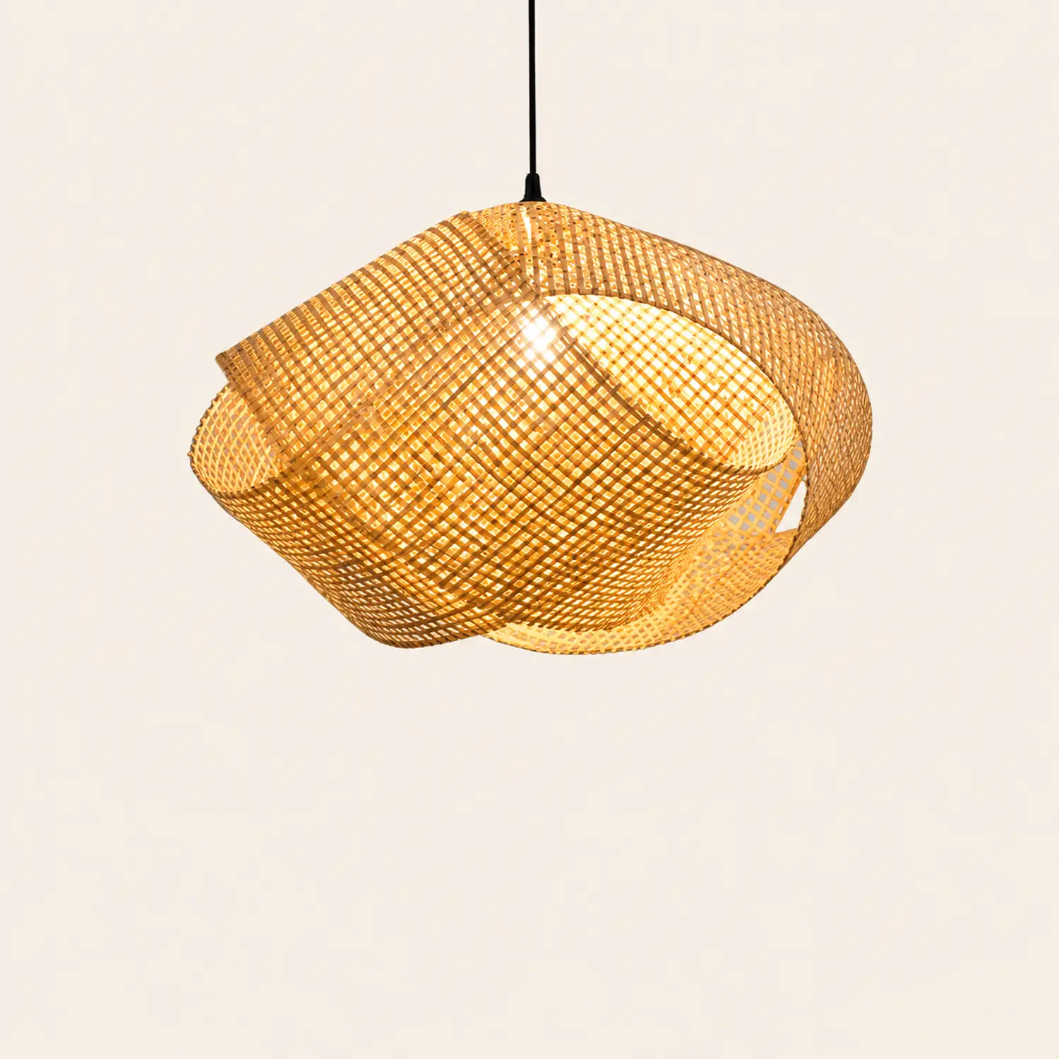 Ritta Pendelleuchte, Verdrehten Form, ∅41/50CM - Lumpaz