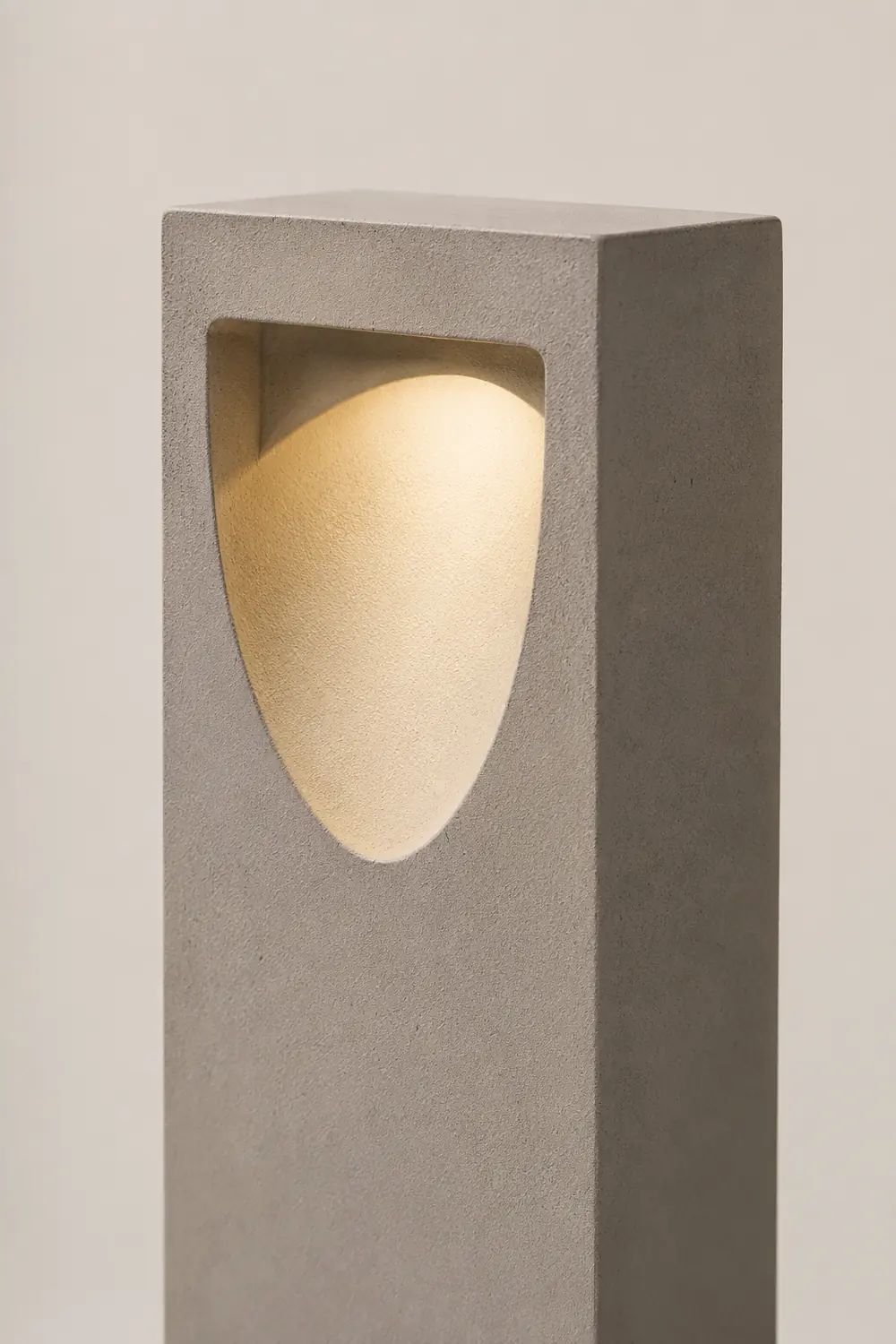 Pena Reflektion Minimalistisch Außen-Pollerleuchte Grau, Metall & Aluminium, 80CM Lang - Lumpaz