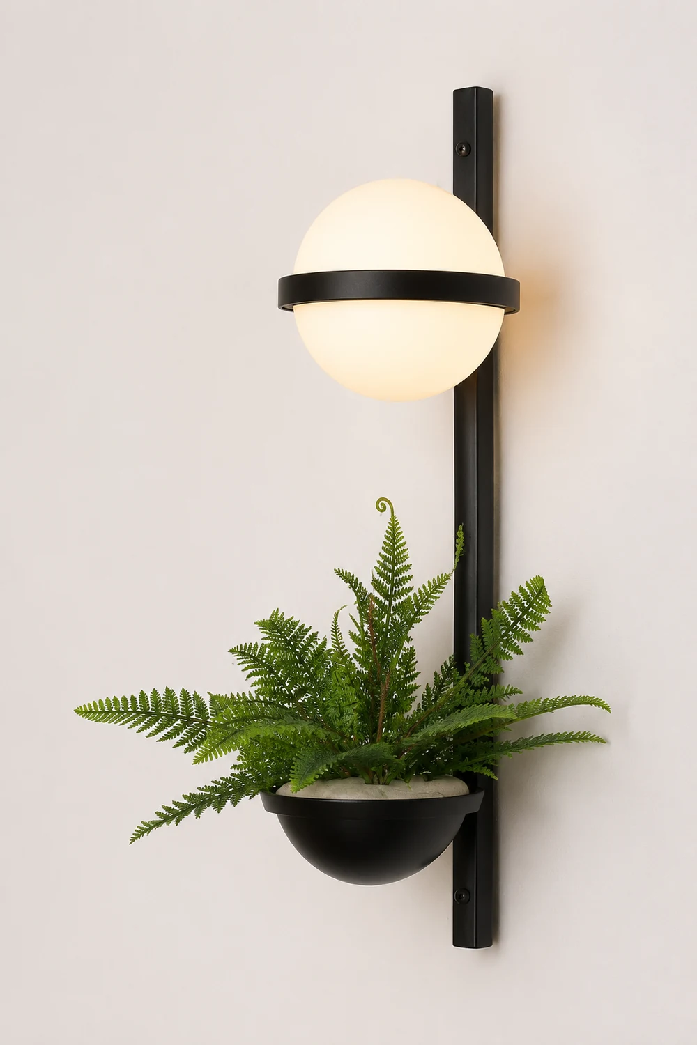 Valentina Außenwandleuchte mit Pflanztopf, Solar, 4 Stile, 55/100/120CM Lang - Lumpaz