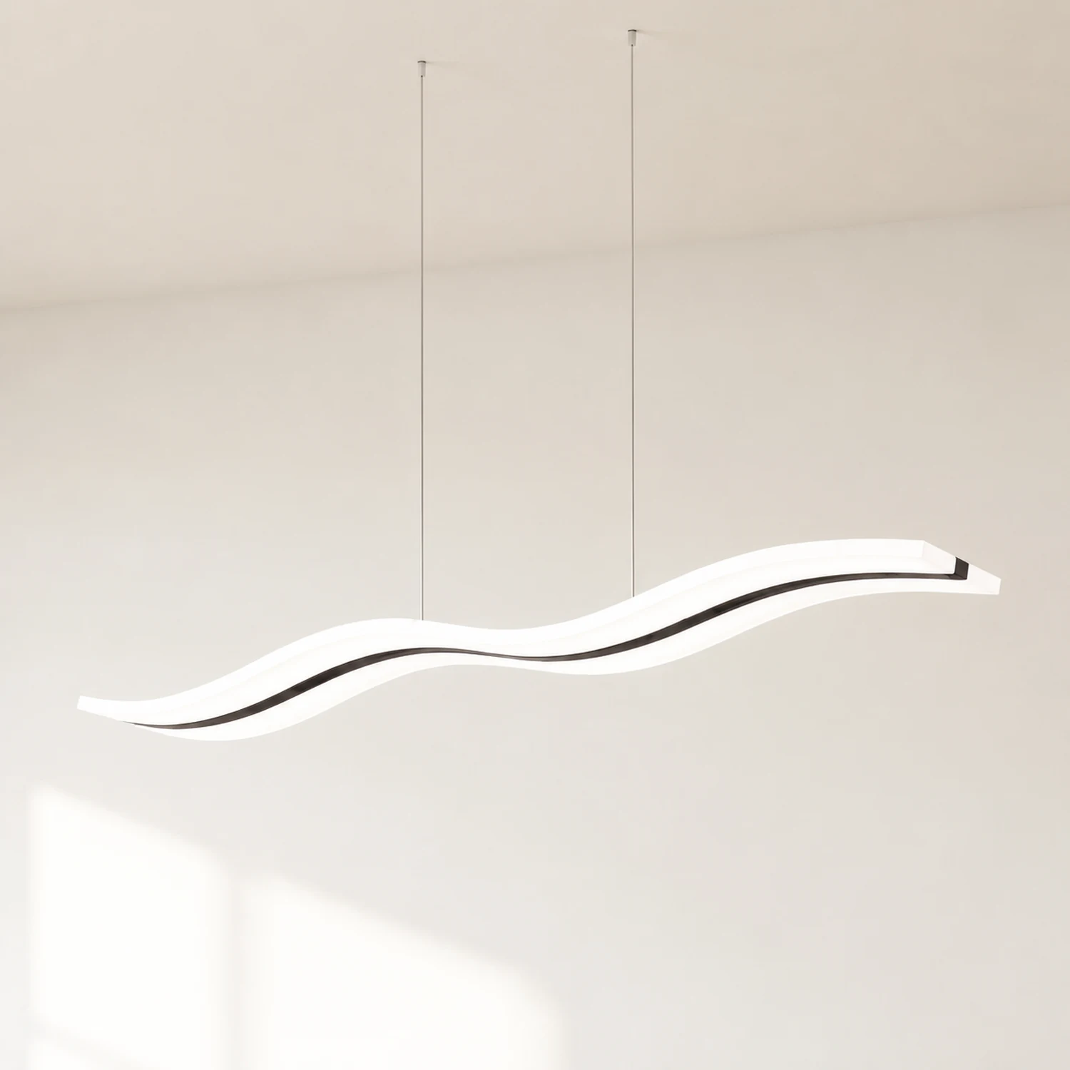 Pendelleuchte Wellenförmig, 98CM Lang - Lumpaz