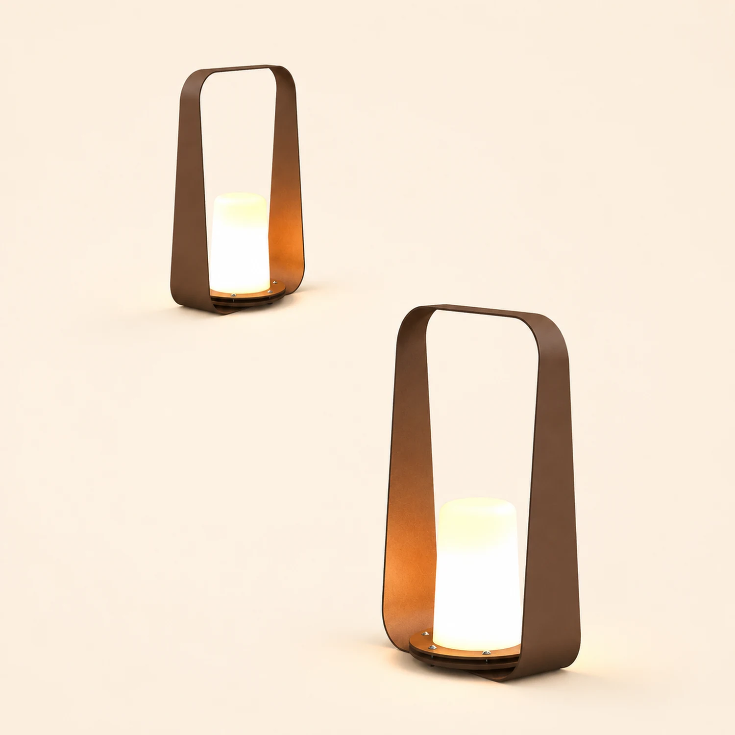 Orr Minimalistisch Wiederaufladbar Außenleuchte Kerzenform , 18CM Lang - Lumpaz