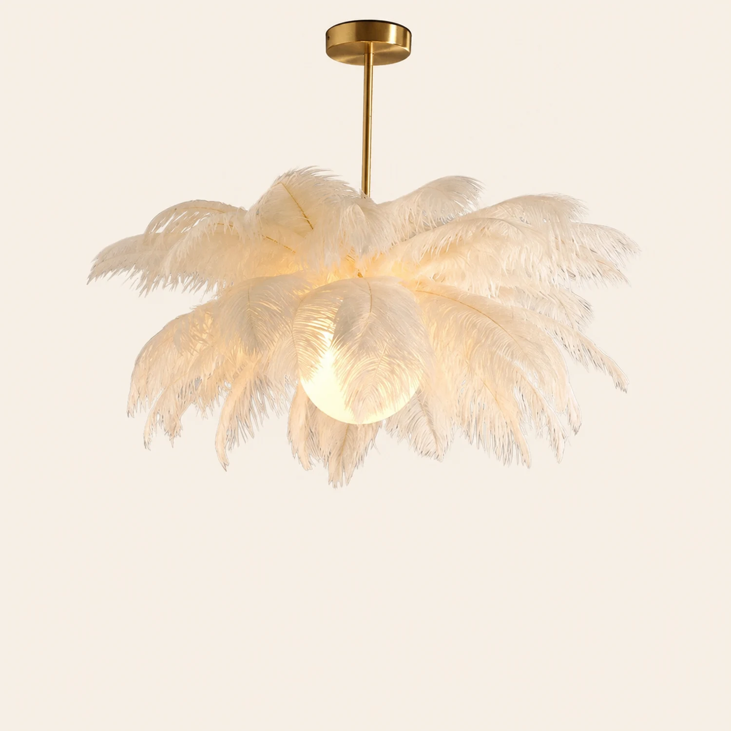 O'Moore  Kronleuchter Straußenfeder Vögel, 2 Stile, ∅56CM/60CM/65CM - Lumpaz