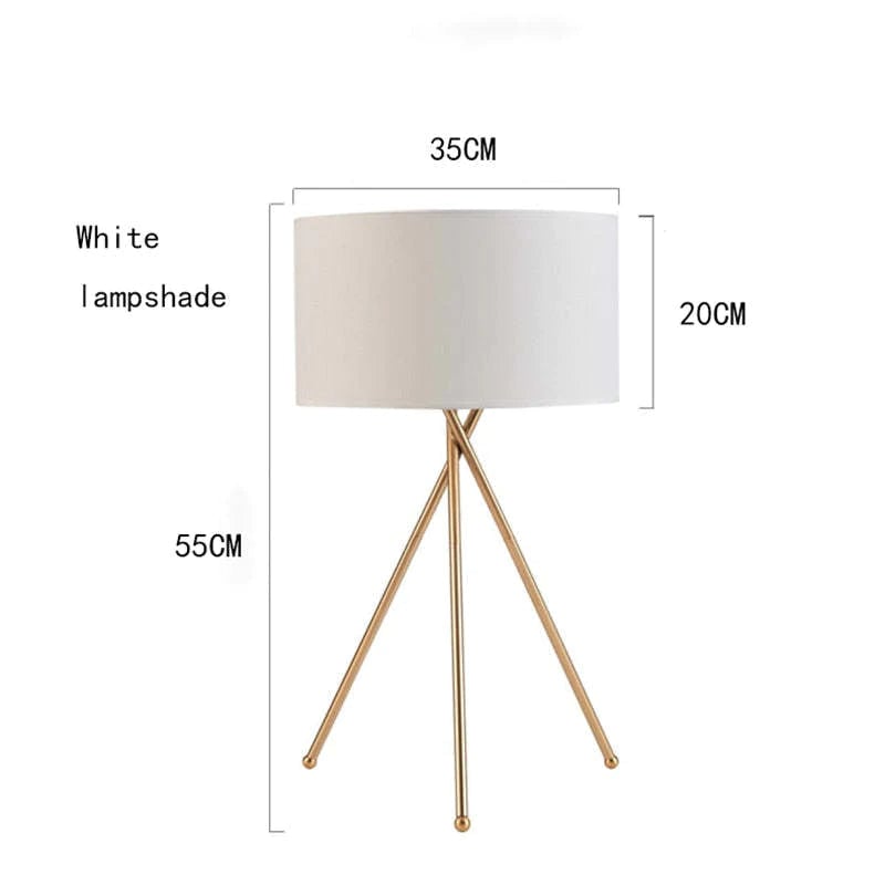 Alessio Minimalistische LED Steh/Tischlampe Weiß Schlafzimmer/Büros