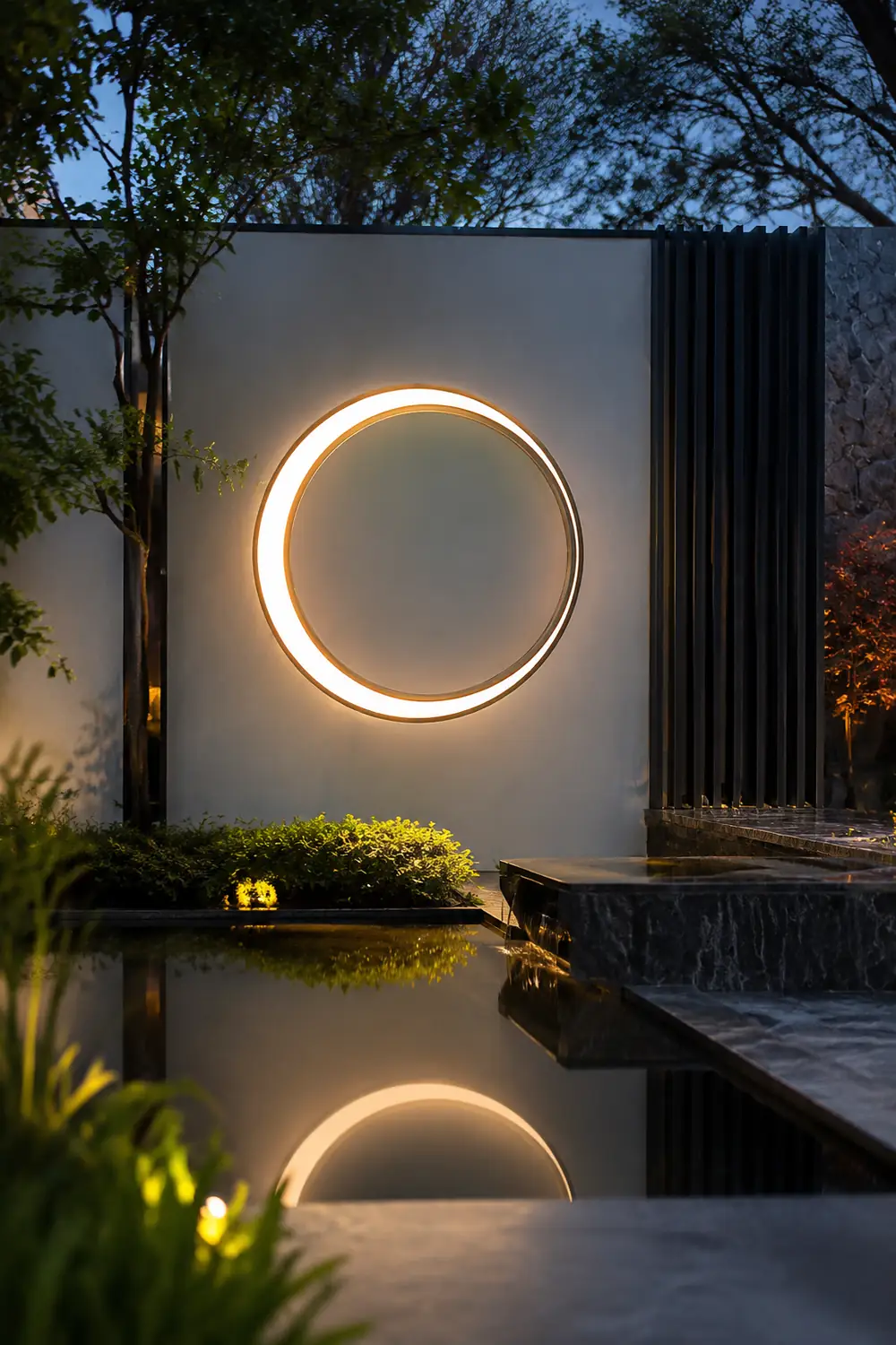 Moon Outdoor Wall Lamp - Lumpaz