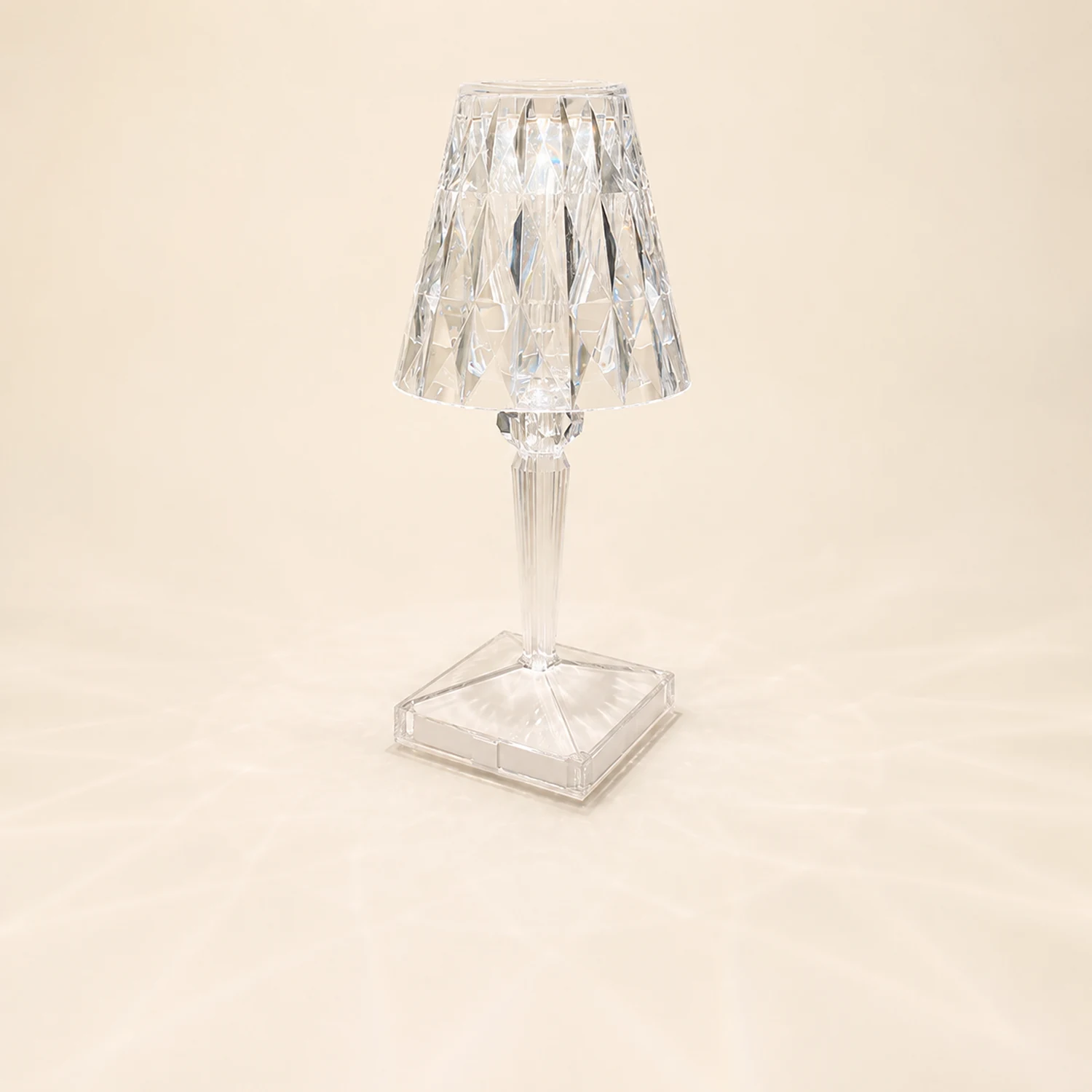 Kristy Design Kristall Diamant Tischlampe Licht, Wohn/Schlafzimmer, Acryl - Lumpaz