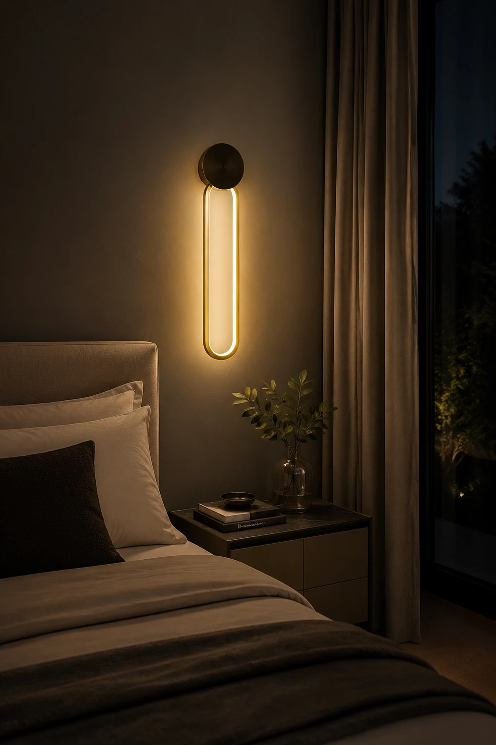 Simple Elliptical Wall Sconce - Lumpaz