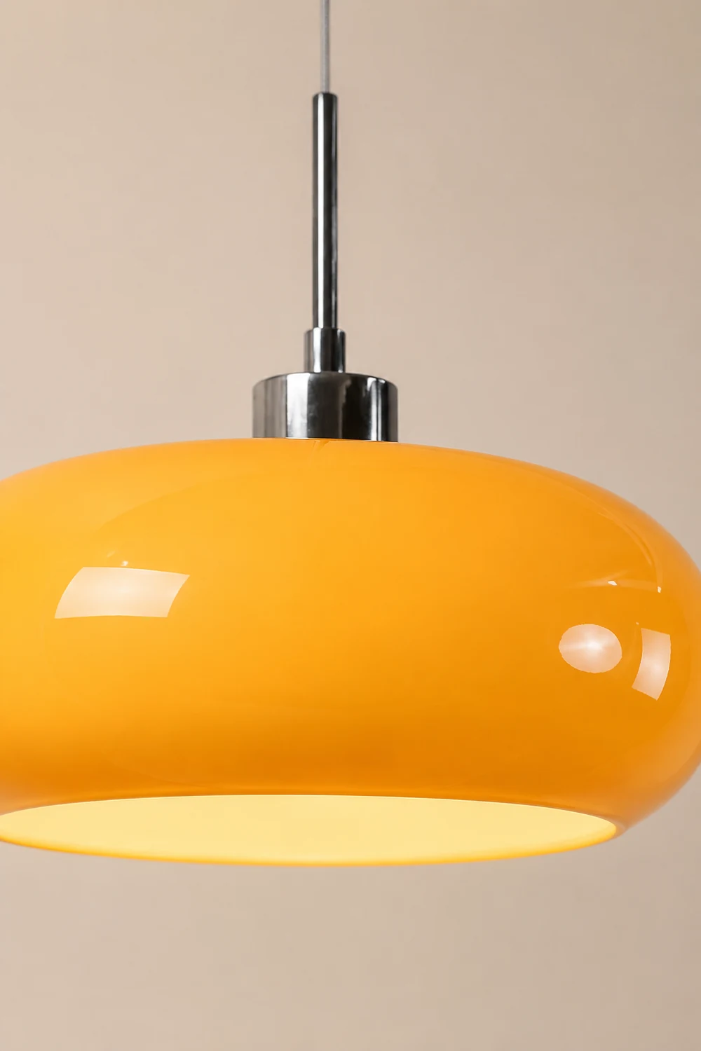 Hailie Brot Form Glas Pendelleuchte, 2 Farbe, ∅28CM - Lumpaz