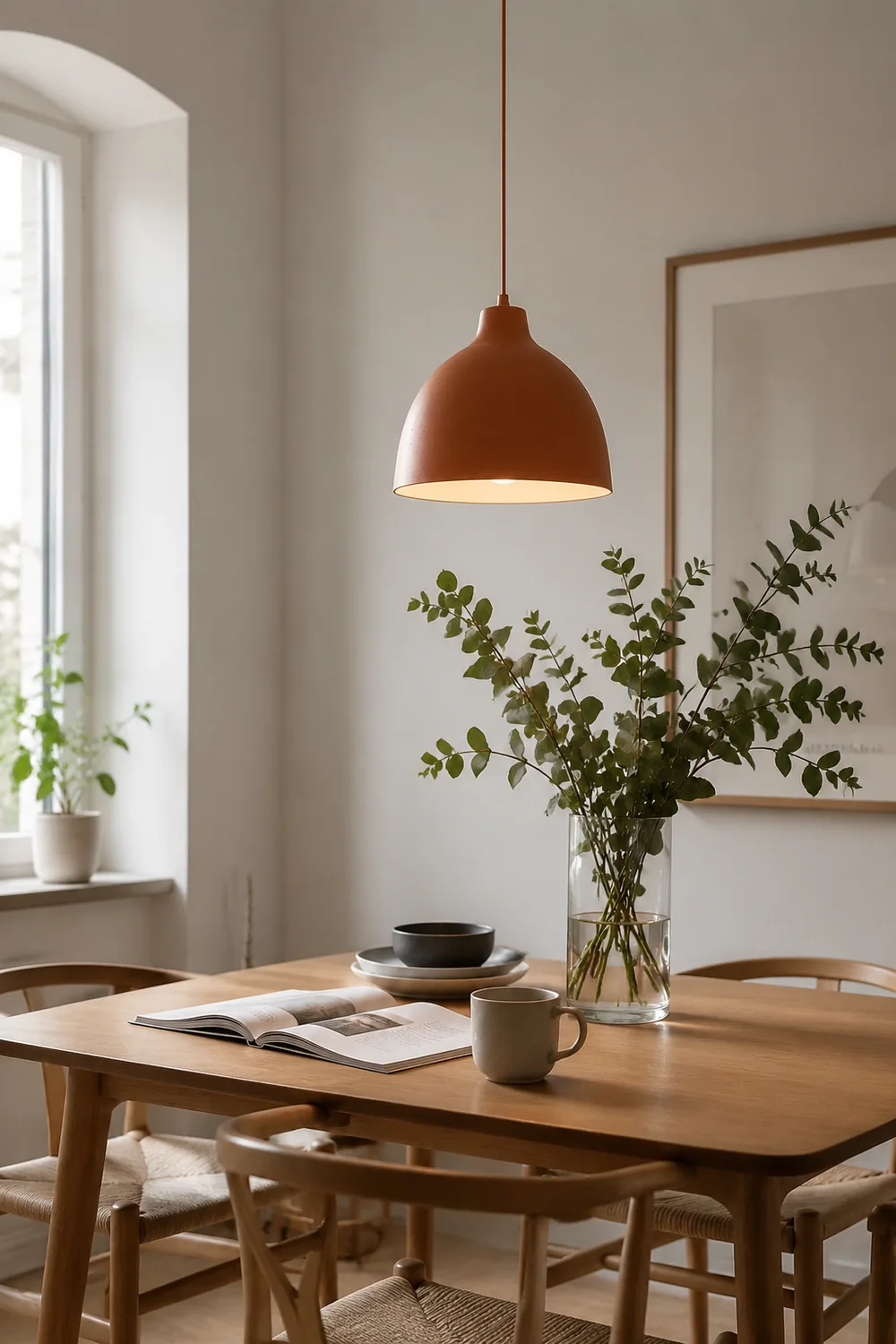 Resin Bowl Pendant Lamp Rustic Pendant Lighting - Lumpaz