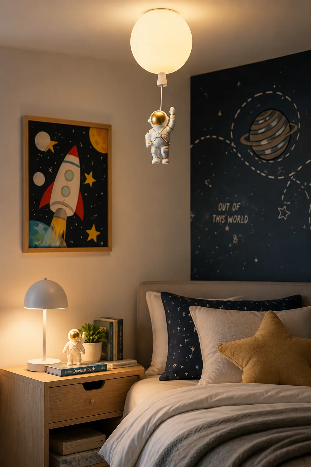 Fateh Astronaut Balloon Flush Mount Deckenleuchte 8 Farben, ∅25/30/35cm - Lumpaz