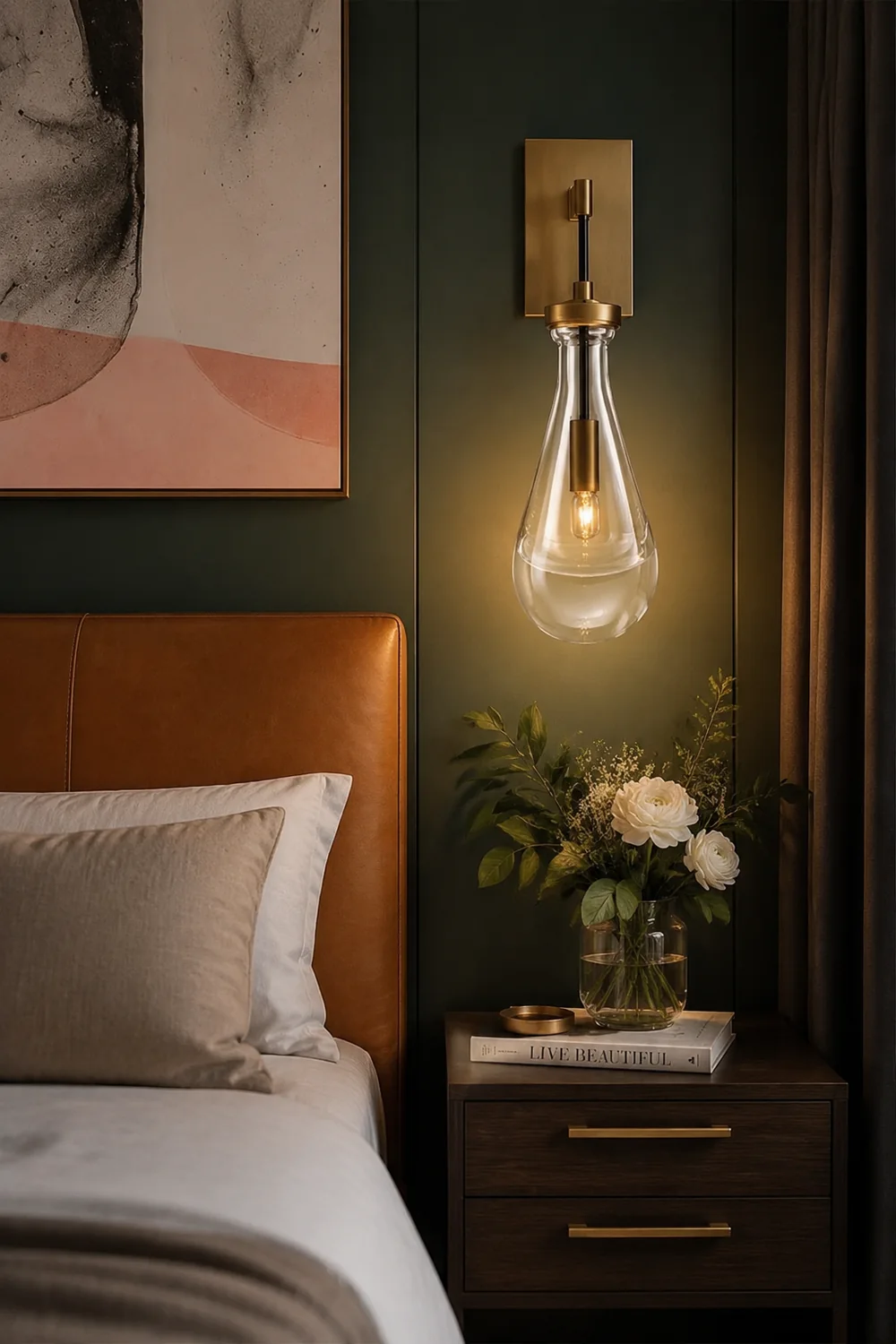 Art Creative Short Raindrop Wall Light For Dining Room - Lumpaz