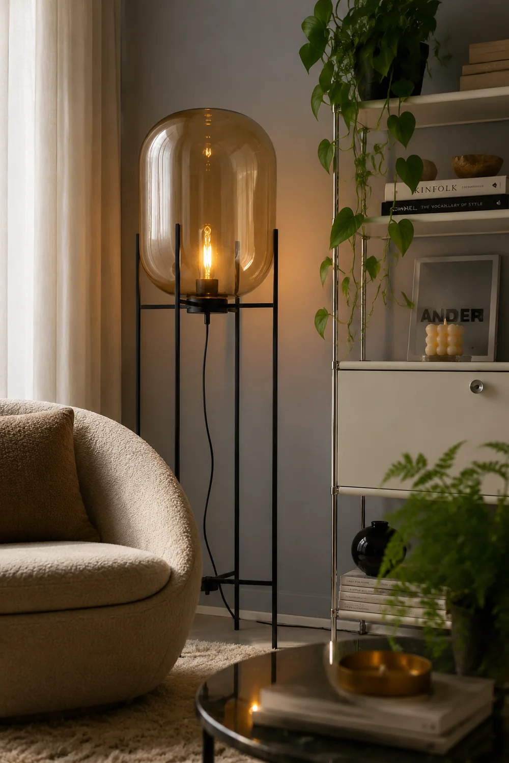 Postmodern Designer Glass Floor Lamp - Lumpaz