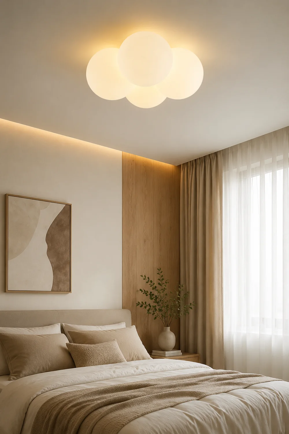Modern White Cloud Bubbles Ceiling Light - Lumpaz