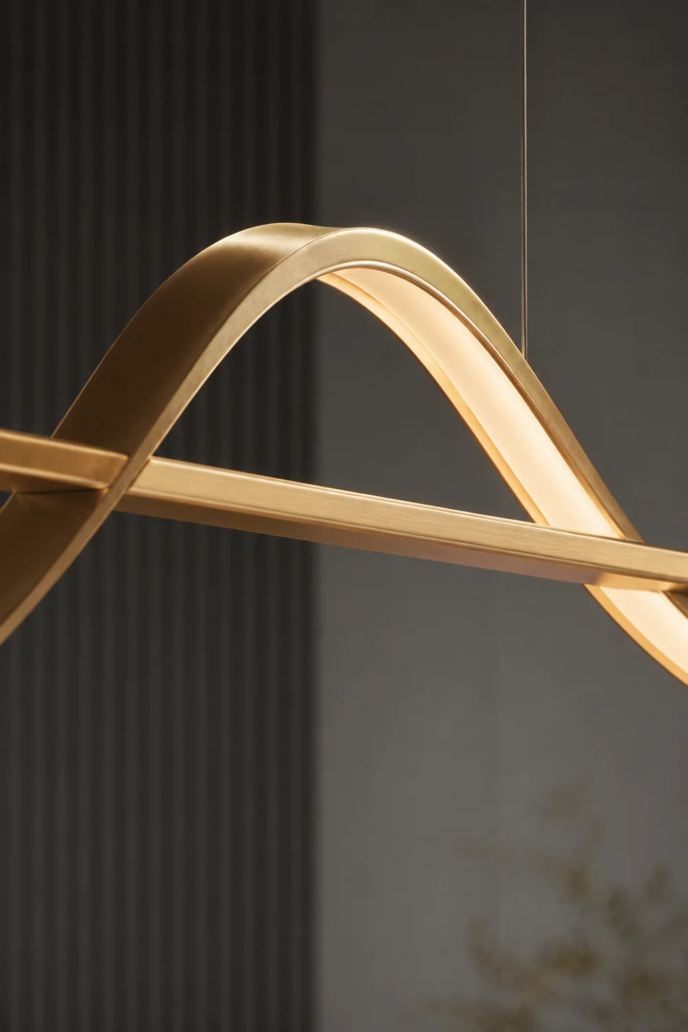 Wellenförmige Pendelleuchte, 120/140CM - Lumpaz