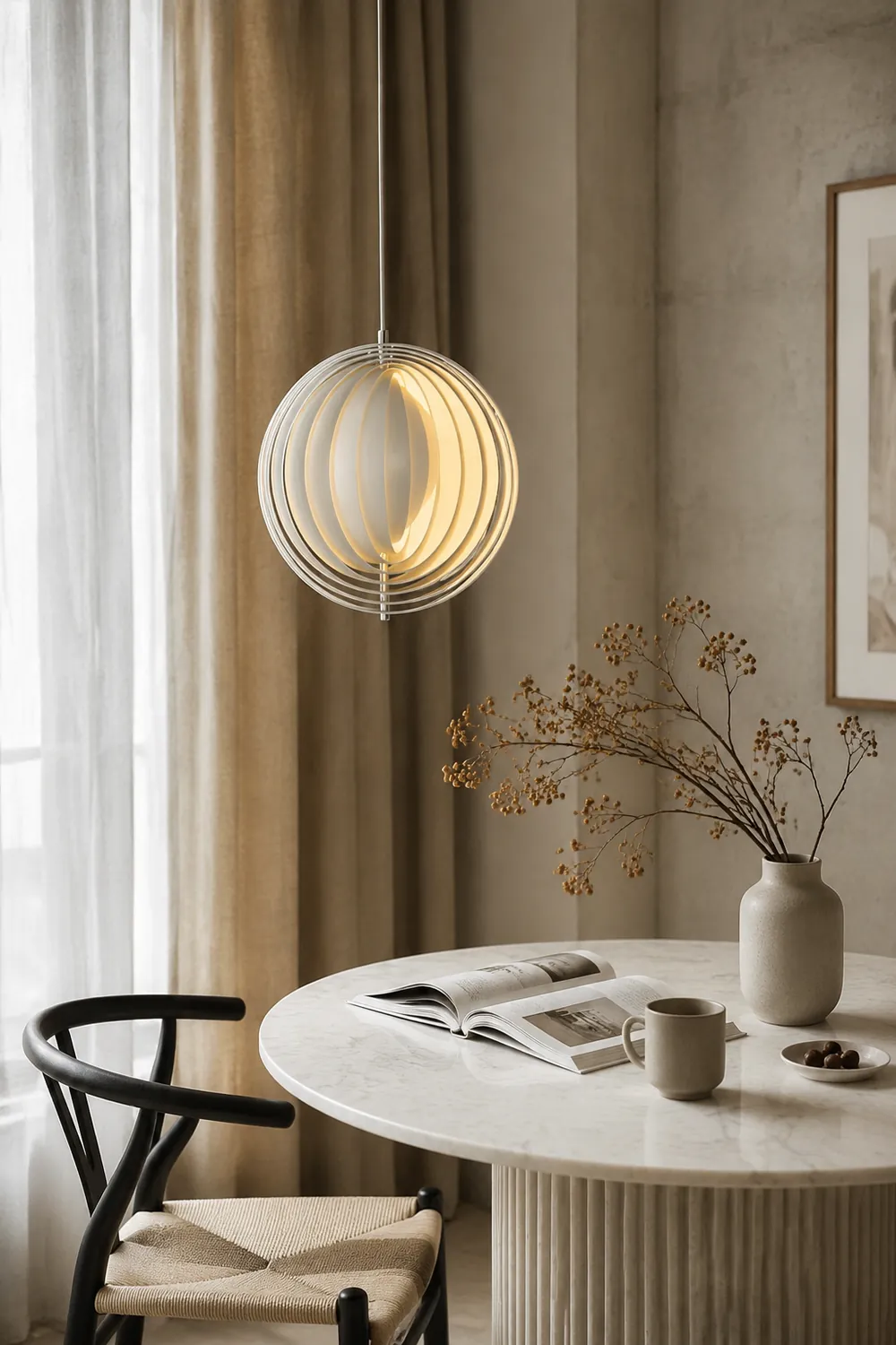 Modern Verpan Moon Lamp Pendant Light For Living Room - Lumpaz