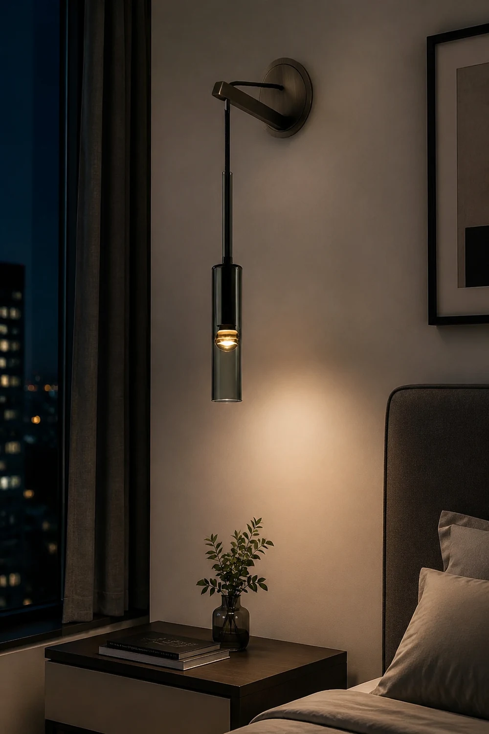 Nordic Creative Wine Bottle Wall Lamp For Living Room - Lumpaz