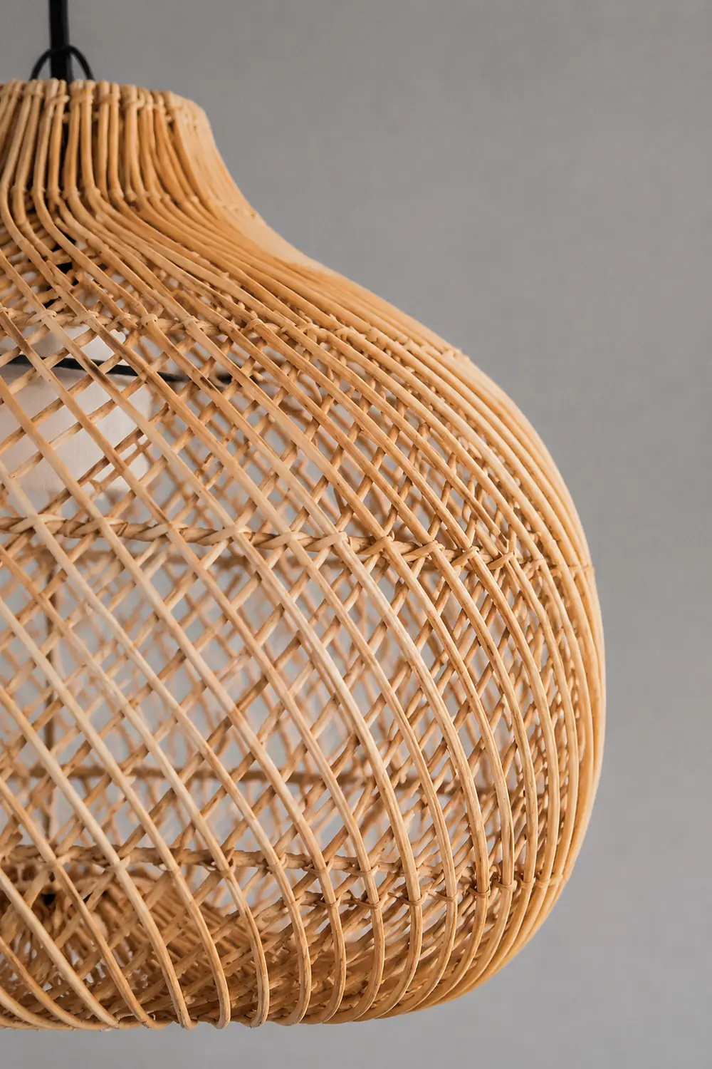Handmade Wicker Basket Rattan Pendant Light - Lumpaz