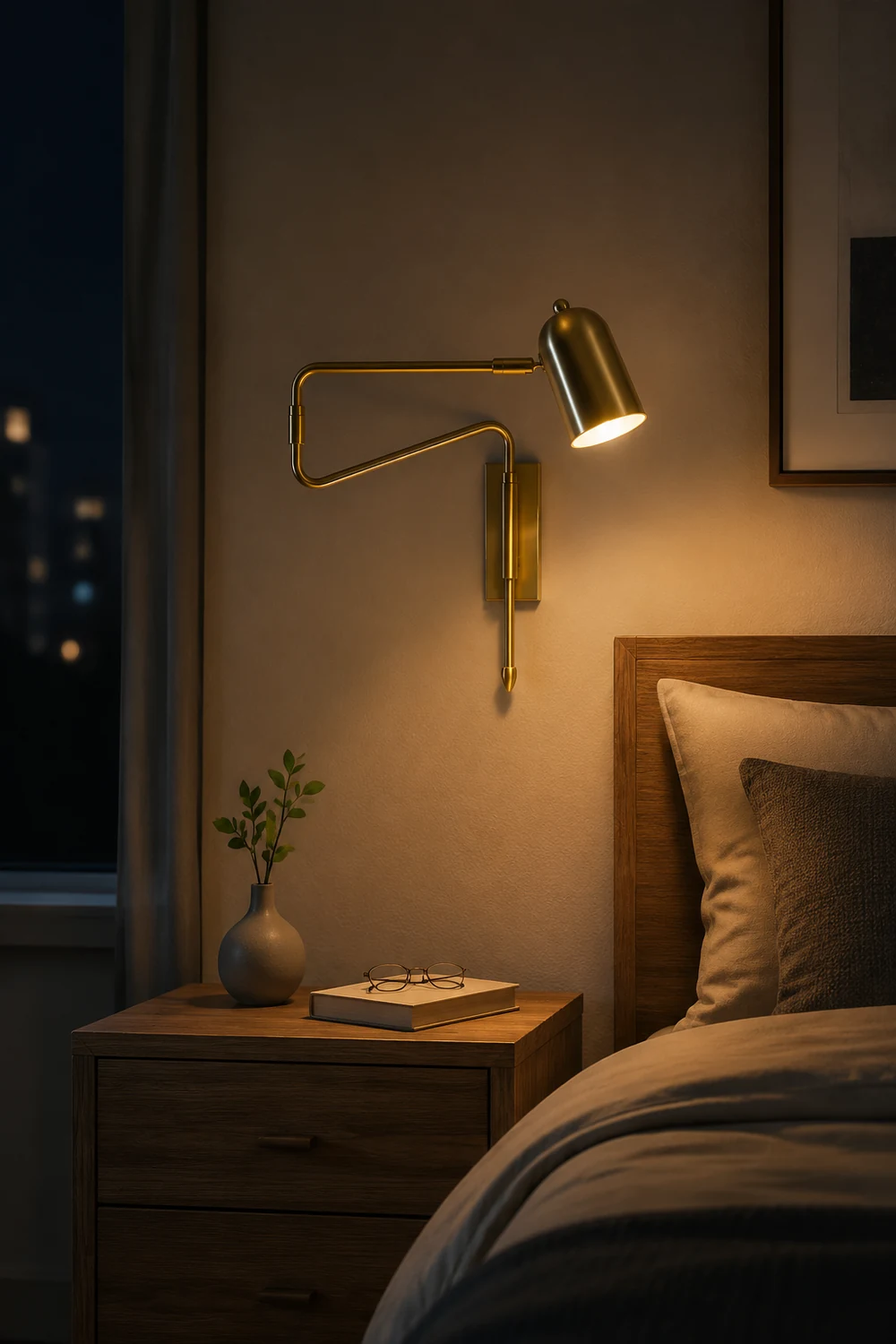 Adjustable Arm Reading Wall Lamp - Lumpaz