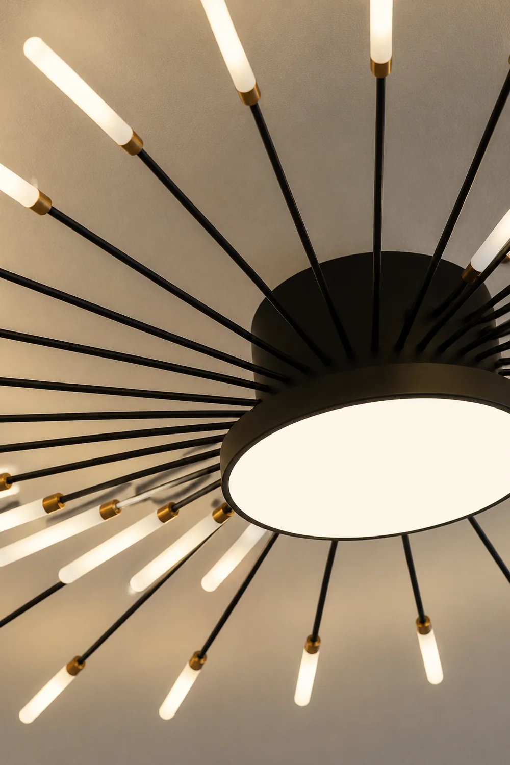 Moderne LED Deckenleuchte aus Metall Dauerhaft für Wohnzimmer - Lumpaz