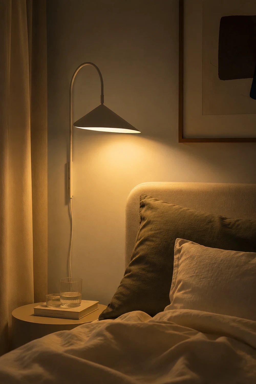 Modern Arum Creative  Wall Lamp For Bedroom - Lumpaz