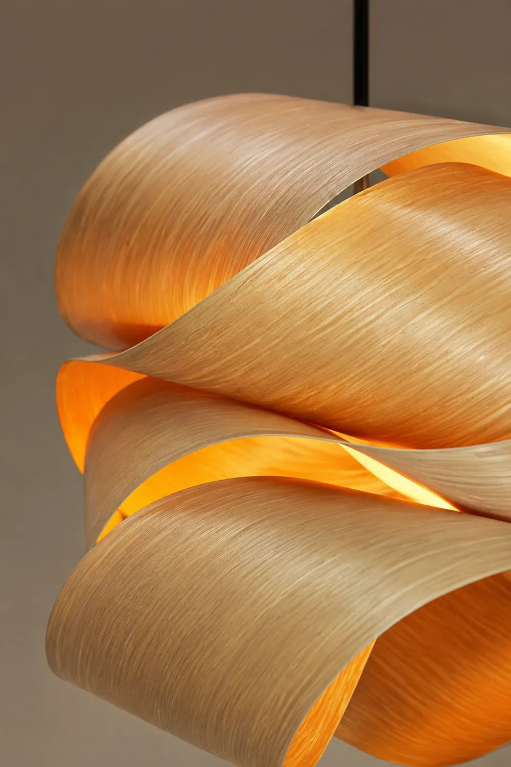 Modern Irregular Wood Pendant Light For Kitchen - Lumpaz