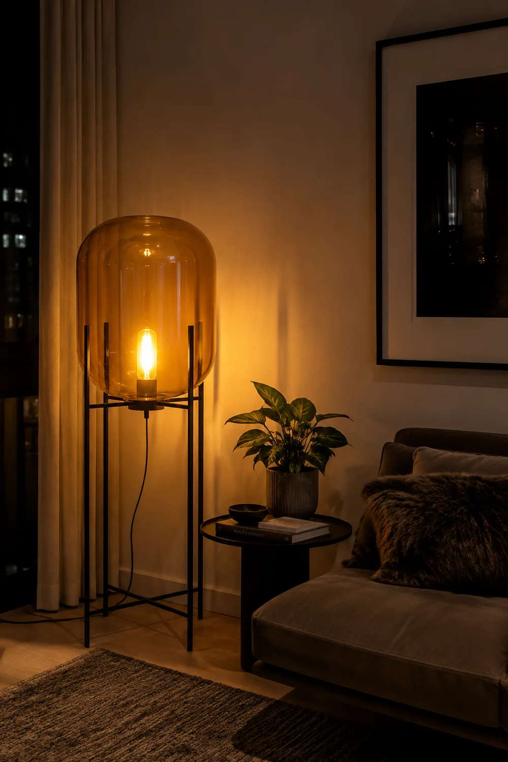 Postmodern Designer Glass Floor Lamp - Lumpaz