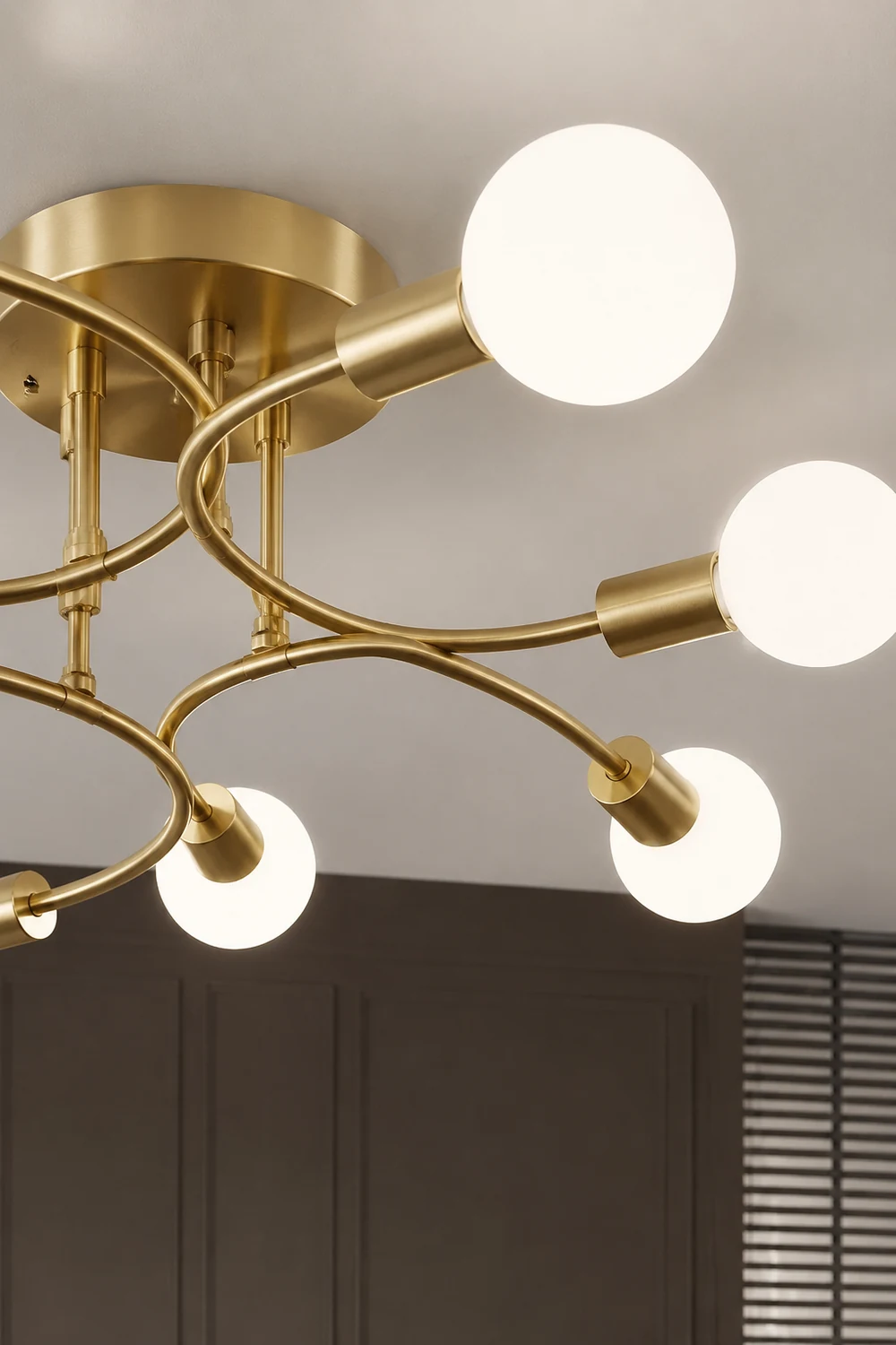 Valentina Moderner Ball Glas LED Pendelleuchter Kronleuchter Deckenleuchte - Lumpaz
