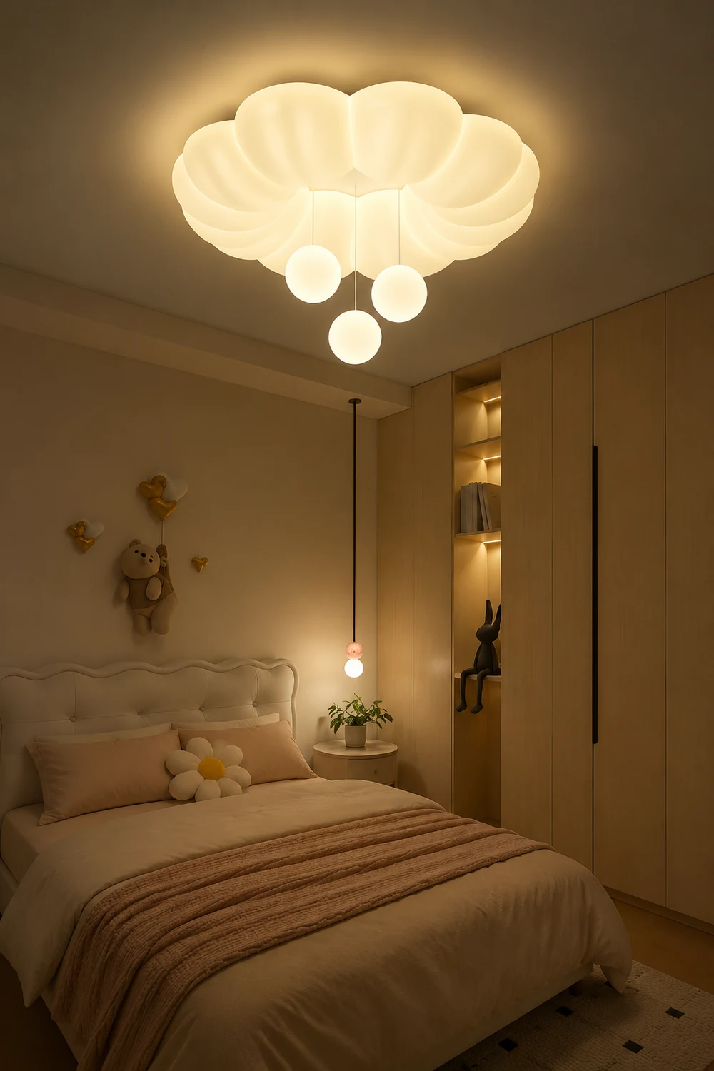 French Warm Ceiling Light For Kids Room - Lumpaz