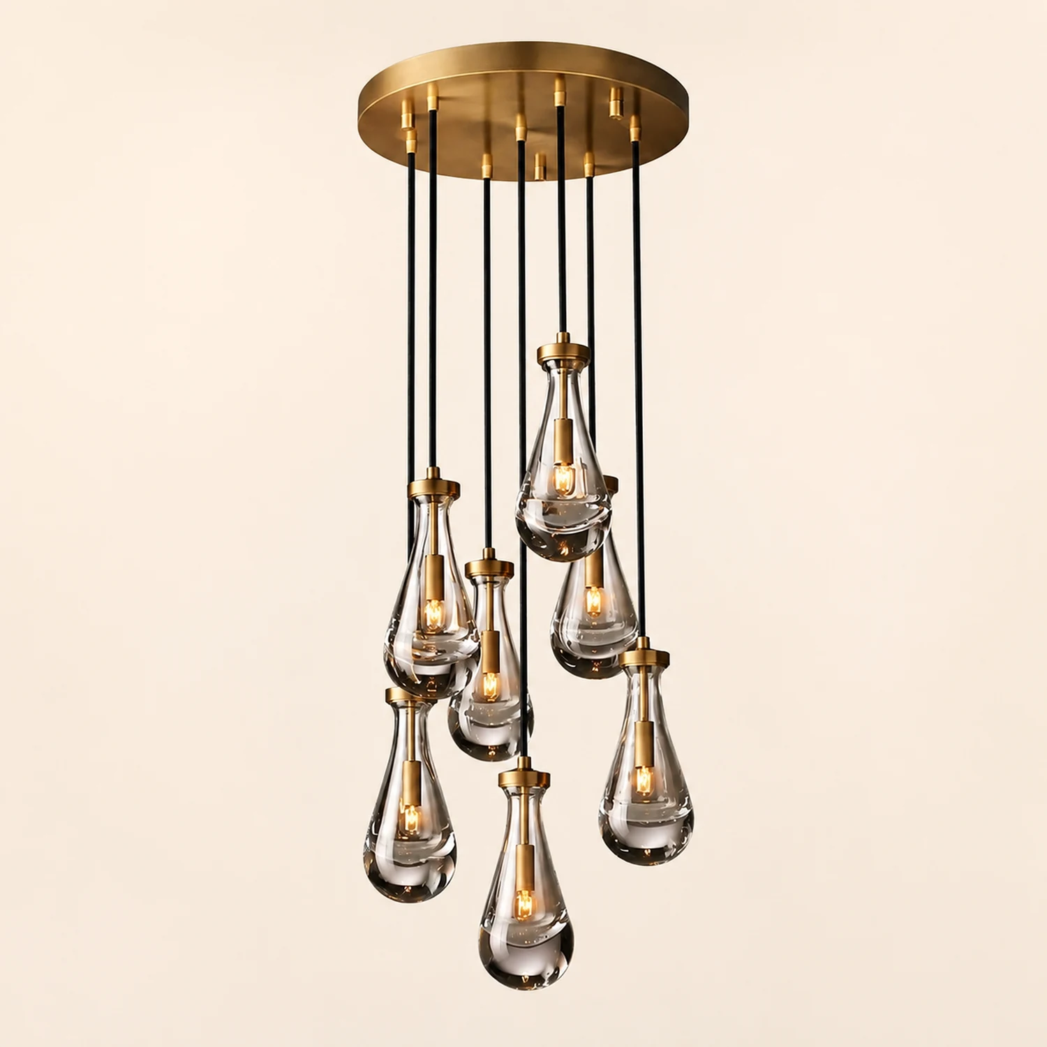 Modern Art Deco Raindrop Chandelier - Lumpaz