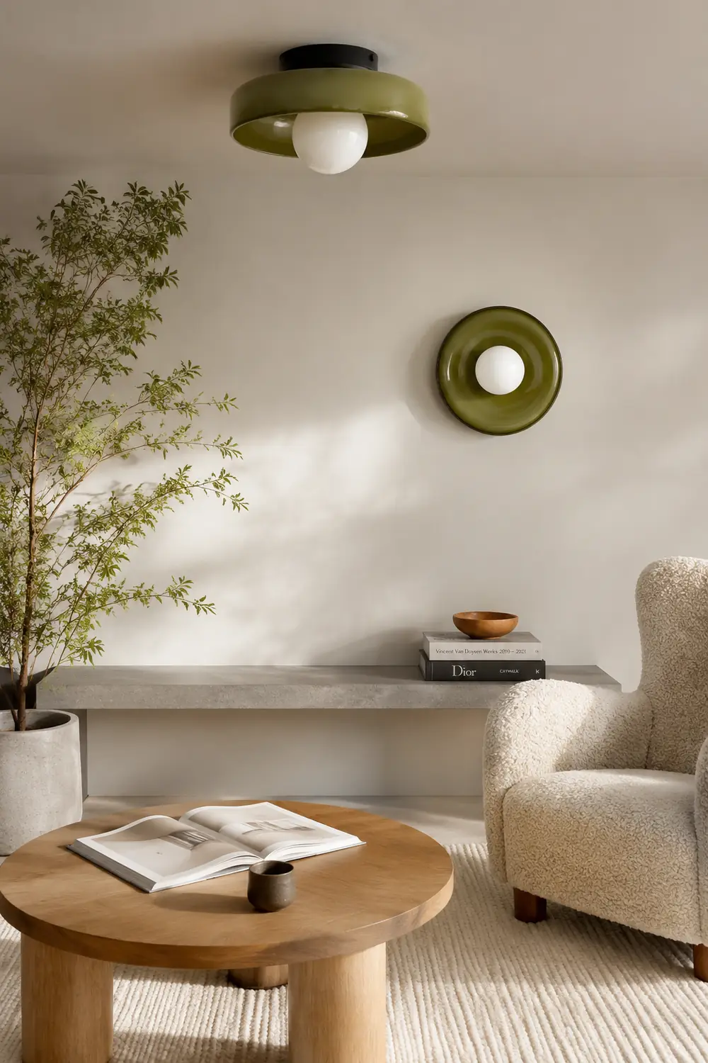 Modern Round Flush Mount Kitchen Ceiling Light - Lumpaz