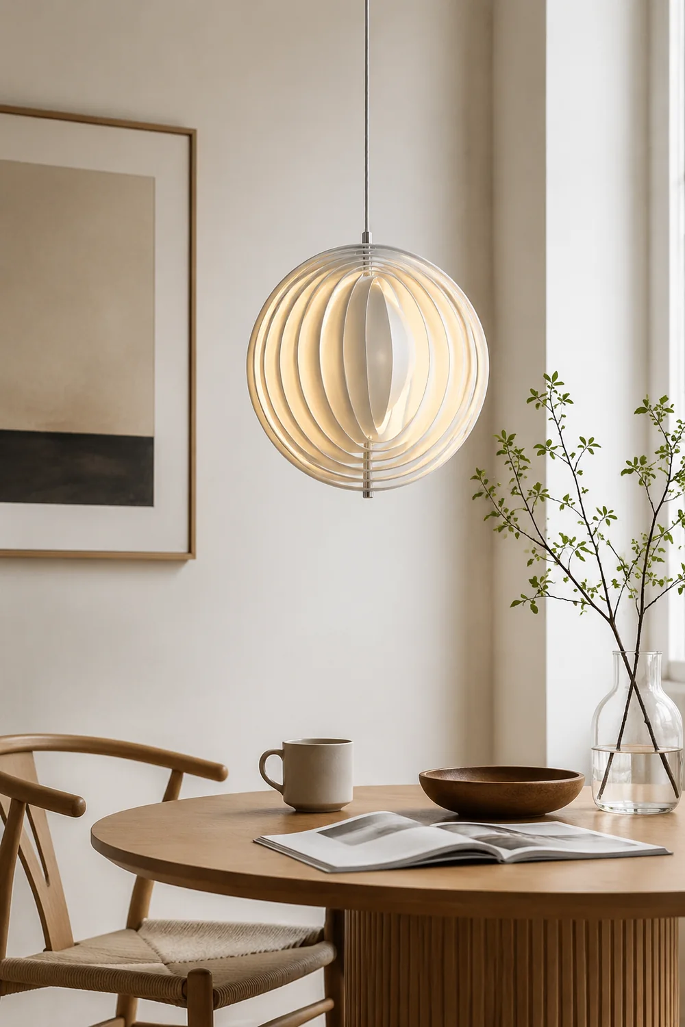 Modern Verpan Moon Lamp Pendant Light For Living Room - Lumpaz