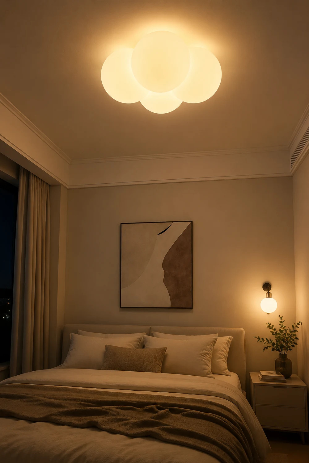 Modern White Cloud Bubbles Ceiling Light - Lumpaz